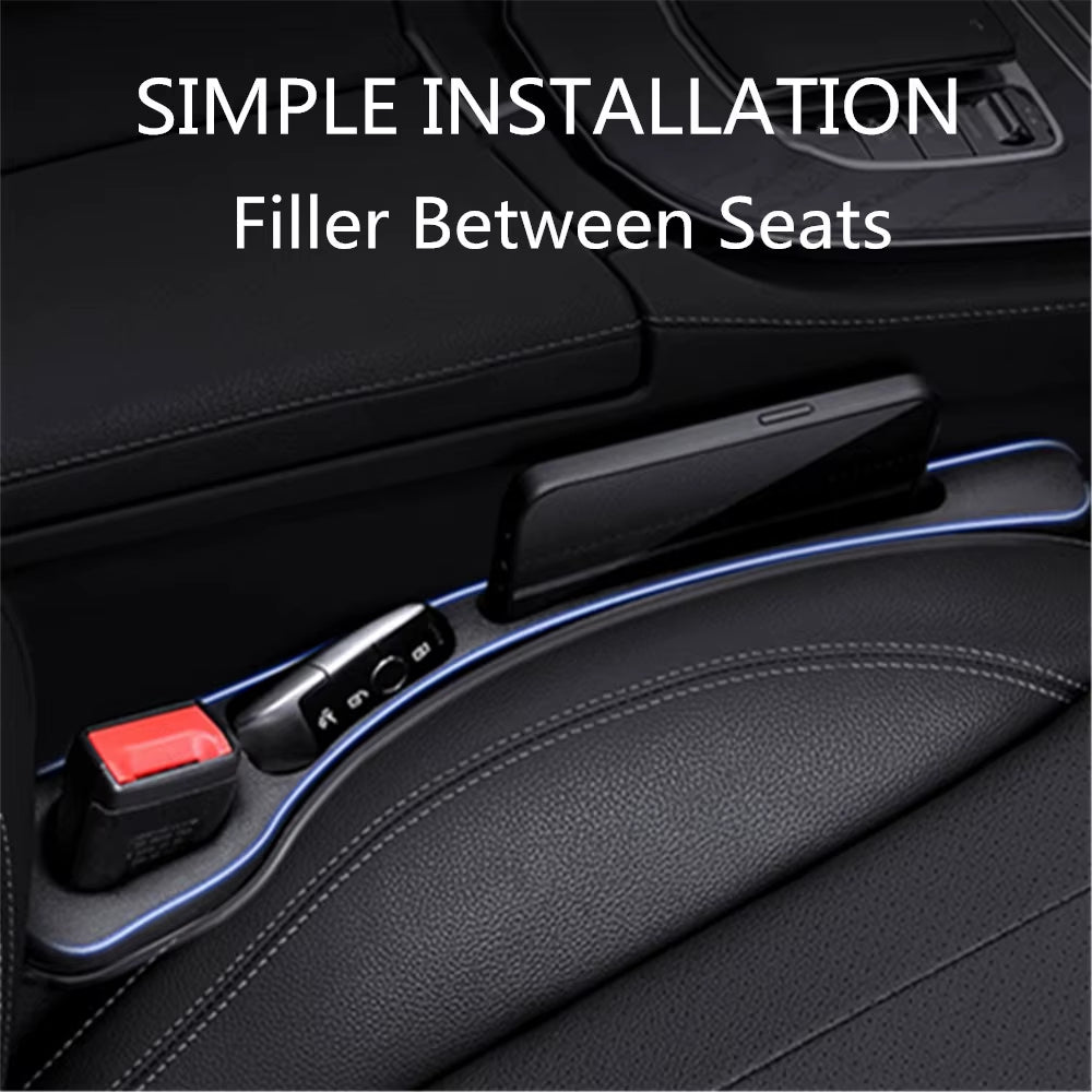 2PCS Car Seat Gap Filler Organizer between Interior Accessories for Hyundai Kona Creta Tucson Coupe GT SONATA Accent Ix35 I20 I4