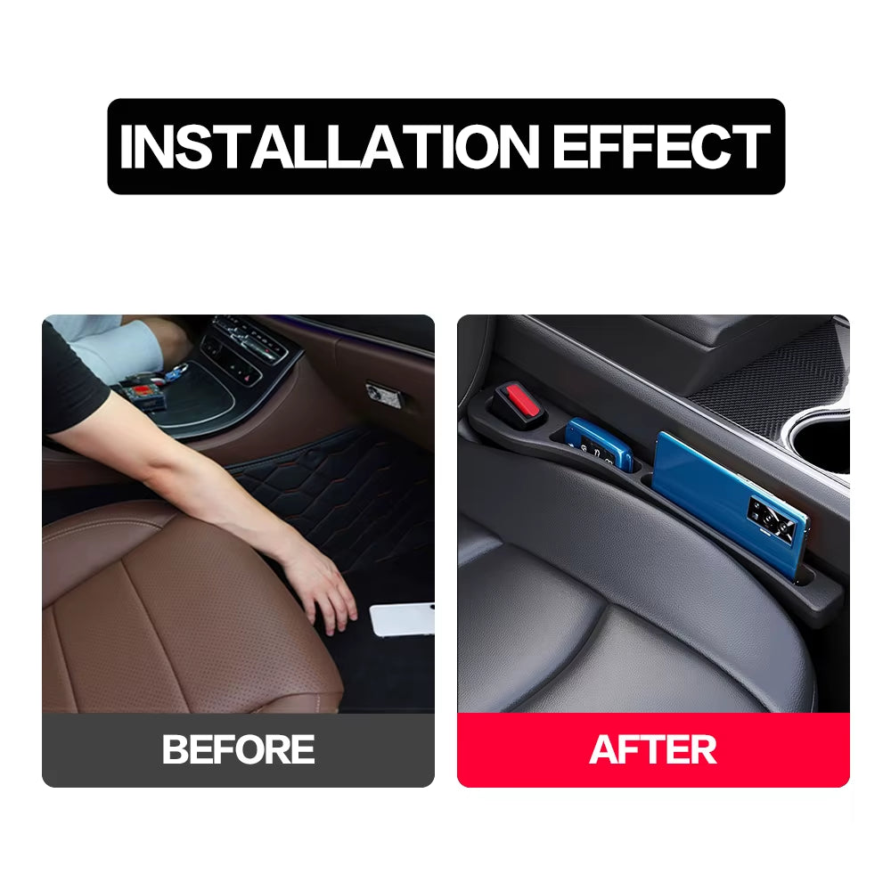 2PCS Car Seat Gap Filler Organizer between Interior Accessories for Hyundai Kona Creta Tucson Coupe GT SONATA Accent Ix35 I20 I4